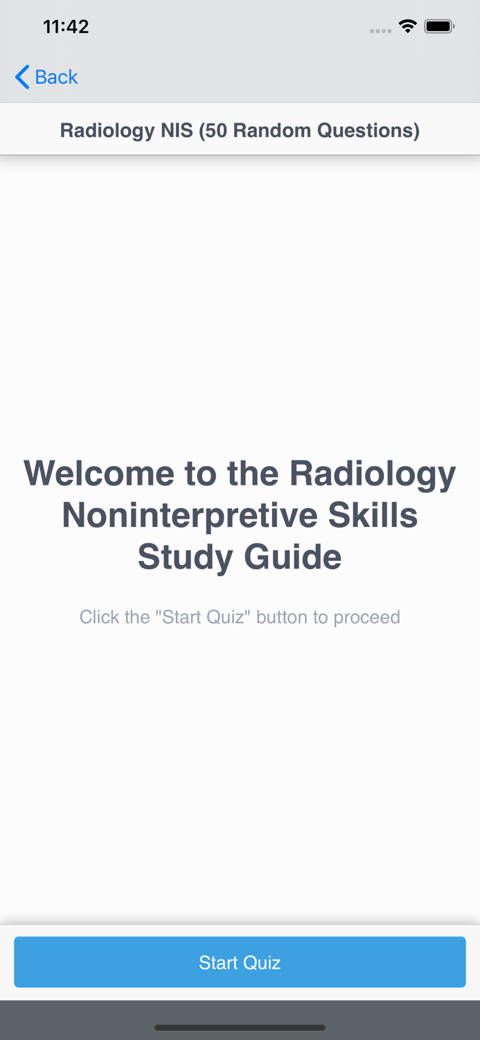 Radiology NIS Study Guide