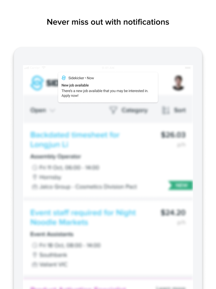 Sidekicker Worker app