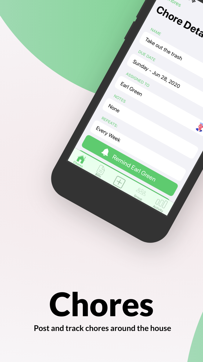 Dwell - Manage Bills and Chores
