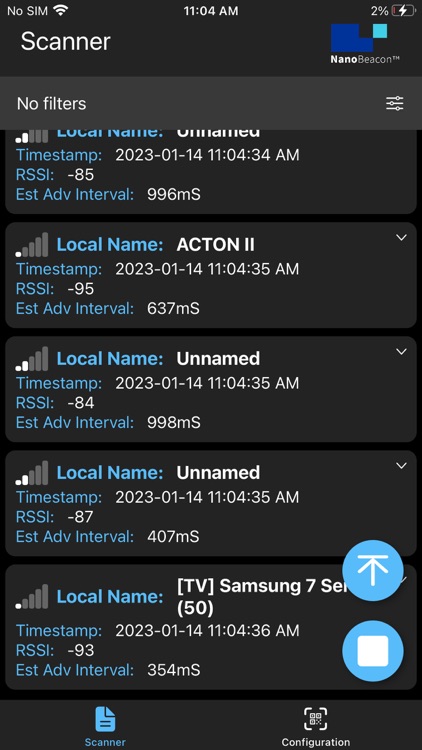 NanoBeacon BLE Scanner screenshot-0