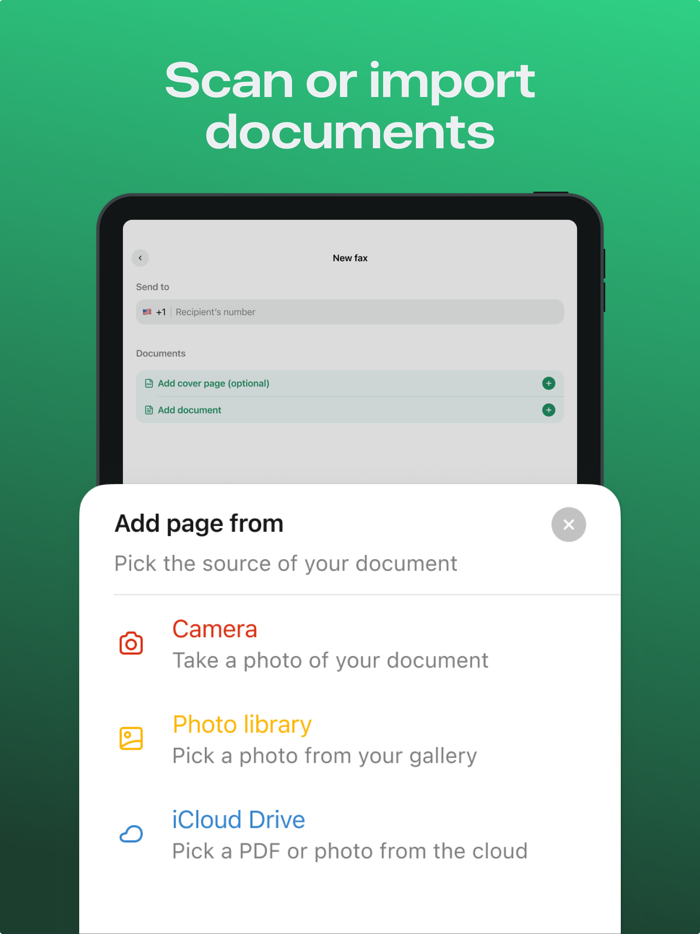 Fax From Mobile - Send Faxes