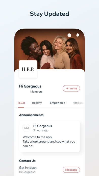 H.E.R: Women & Wellness App Screenshot