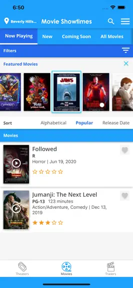 Game screenshot Tribute: Movie Showtimes apk