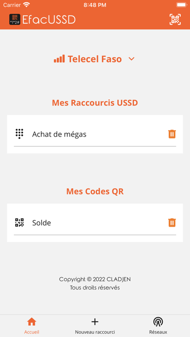 EfacUSSD Screenshot