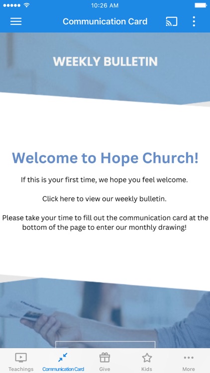 Hope Church Blaine App