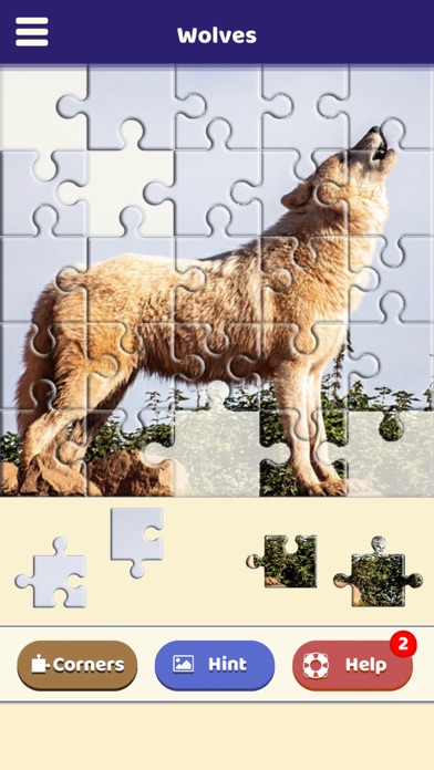 Wolf Lovers Puzzle Screenshot