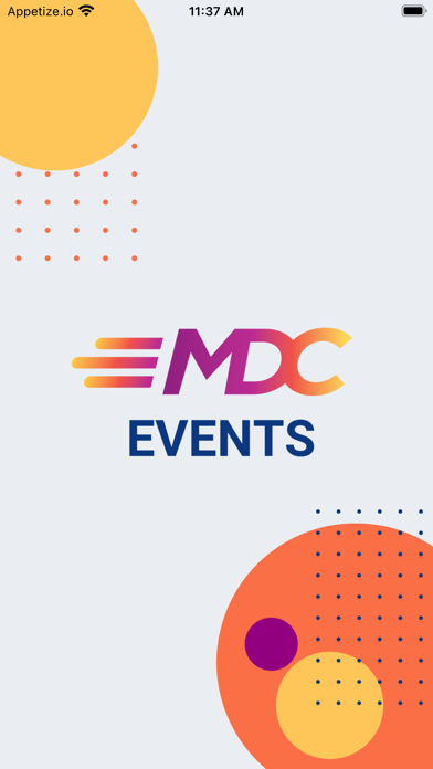 MDC Events Screenshot