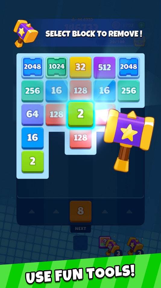 #3. Happy Puzzle® Shoot Block 2048 (iOS) 由: Games Vessel Pte. Ltd.