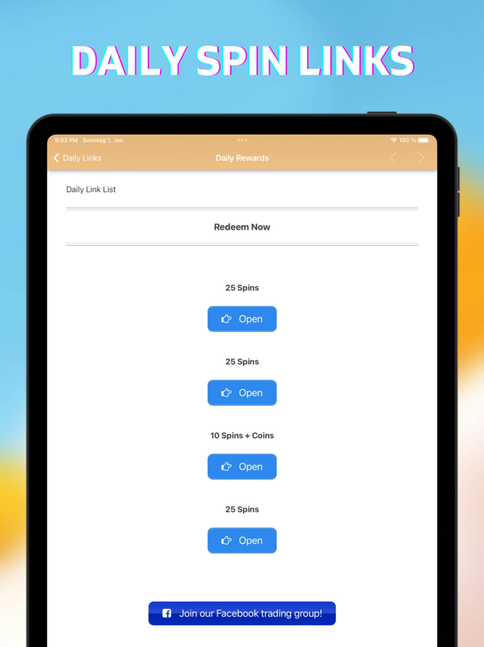 Links and Spins for Coin Master
