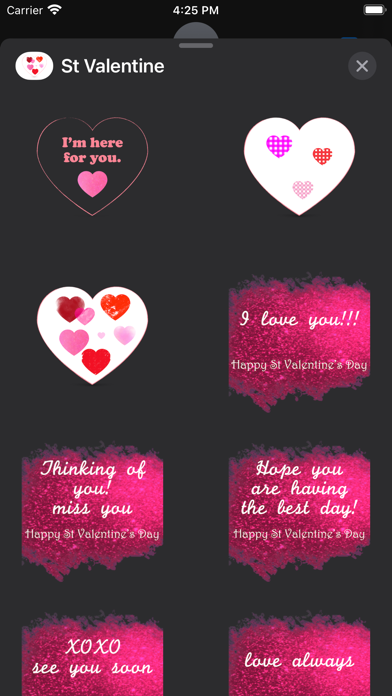 St Valentine stickers Screenshot