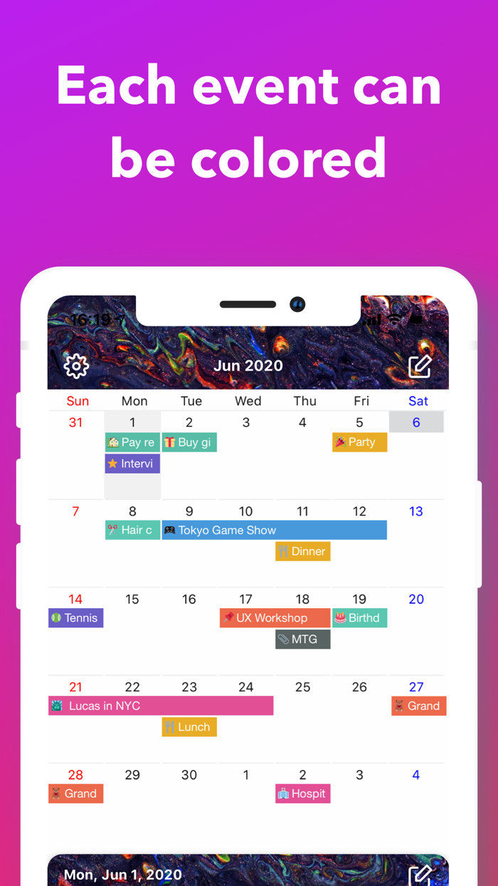 Sticker Calendar Time Planner