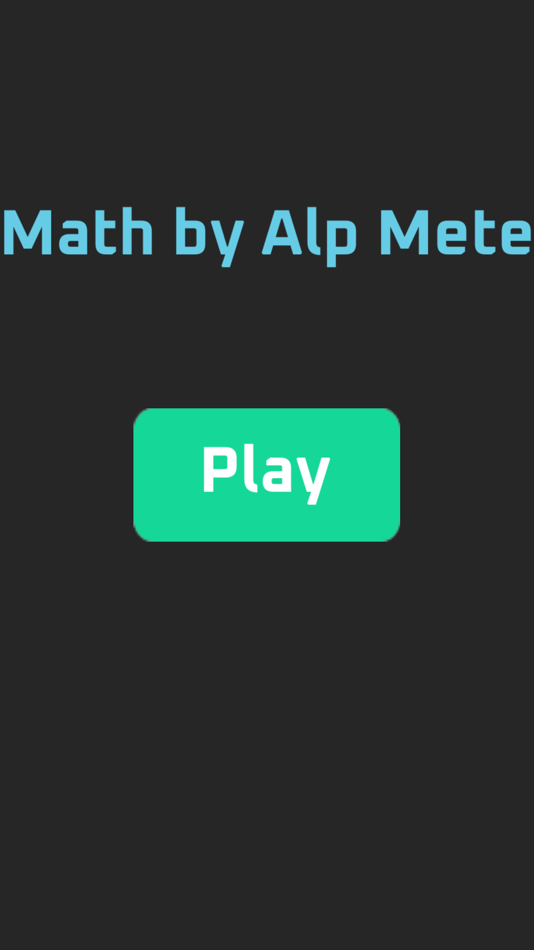 #1. Math by Alp Mete (iOS) 由: Hilali Gokturk SENEL