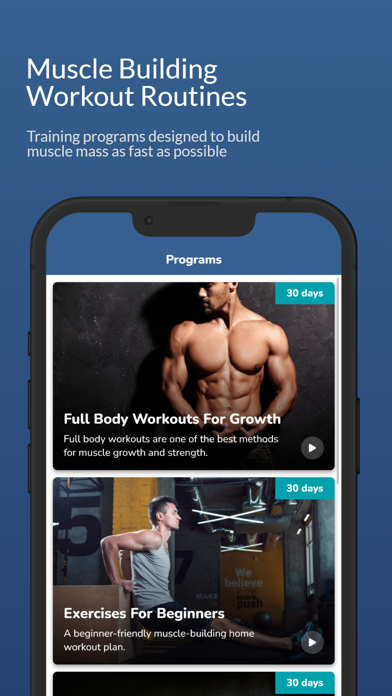 Mass Gain Workout Plans Screenshot