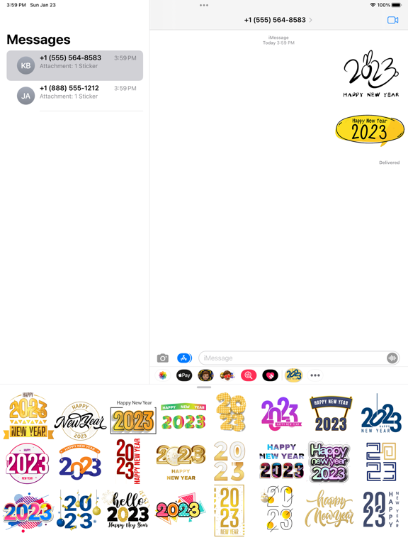 Screenshot #4 pour Good New Year 2023 Stickers