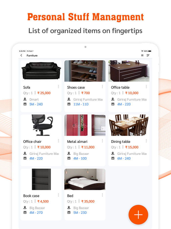 My Stuff Personal Organizer