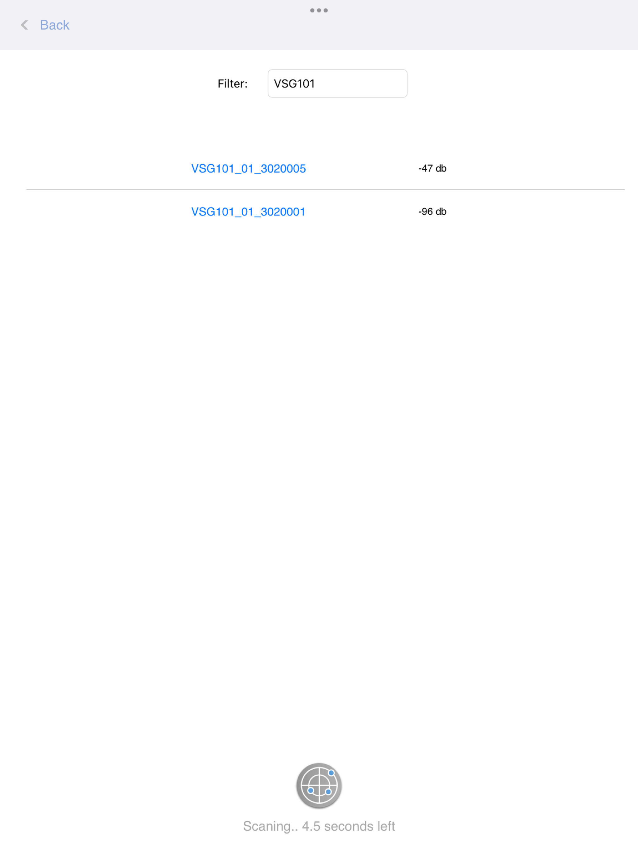 VSG101 Setting screenshot 5