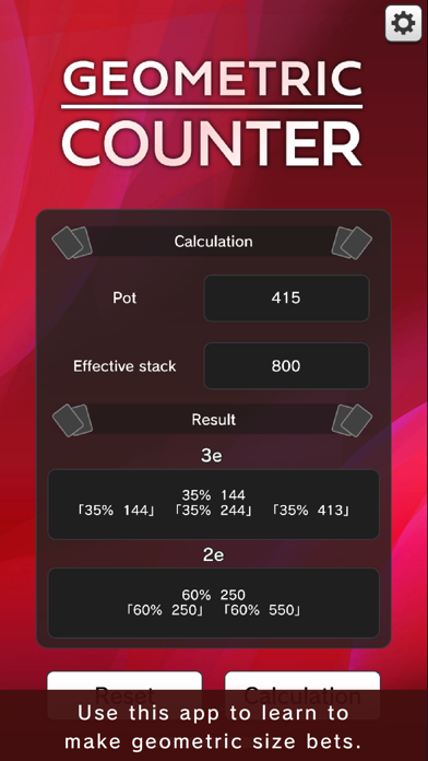 Poker GEOMETRIC COUNTER Screenshot