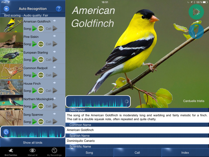 Bird Song Id USA songs and calls