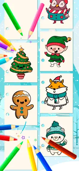 Game screenshot The Christmas coloring book mod apk