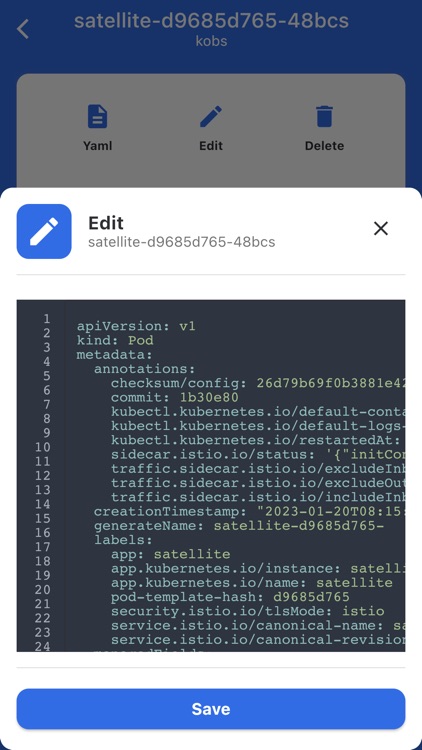 kubenav - Kubernetes Dashboard screenshot-5