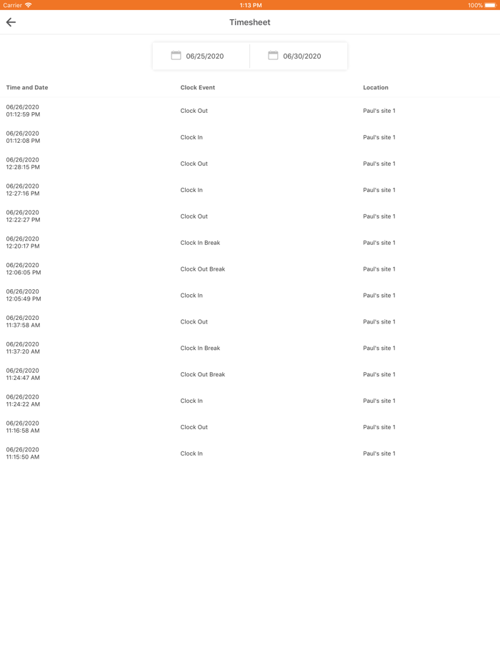 Clocking by SynergySuite