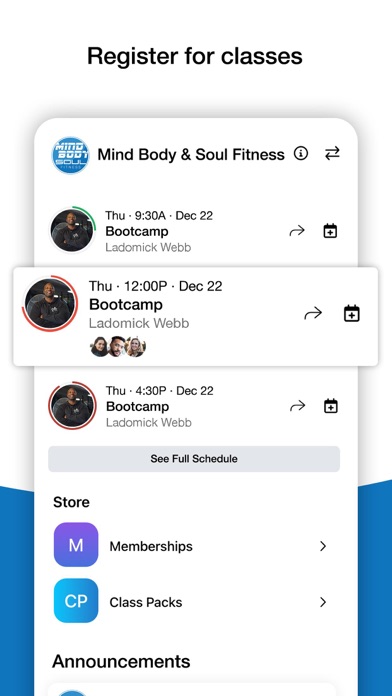 Mind Body & Soul Fitness Screenshot