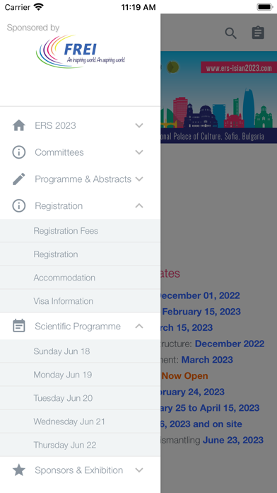 ERS 2023 Screenshot