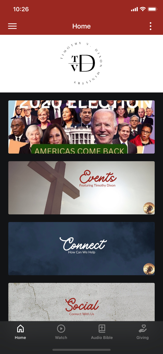 Timothy V Dixon Ministry