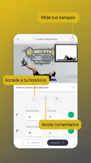 impacto fitness iphone screenshot 2