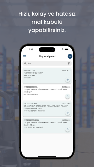 Evobulut Stok ve Depo Yönetimi Screenshot
