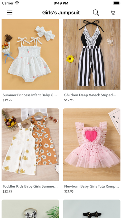 Kids Clothing Shop Shopping Screenshot