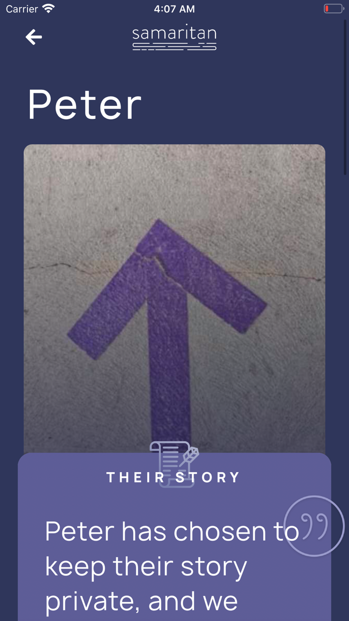 Samaritan – Walk With Not By