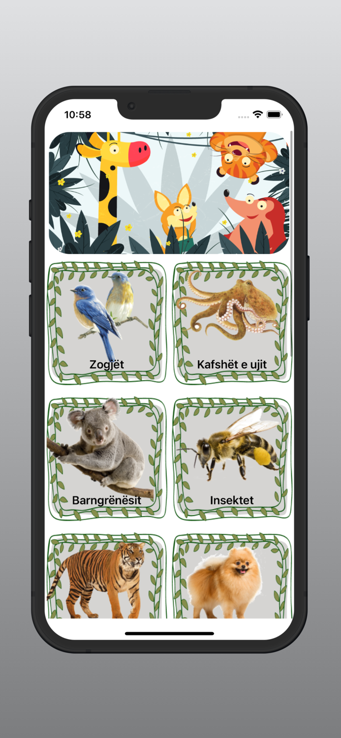 Tingujt e kafshëve SHQIP