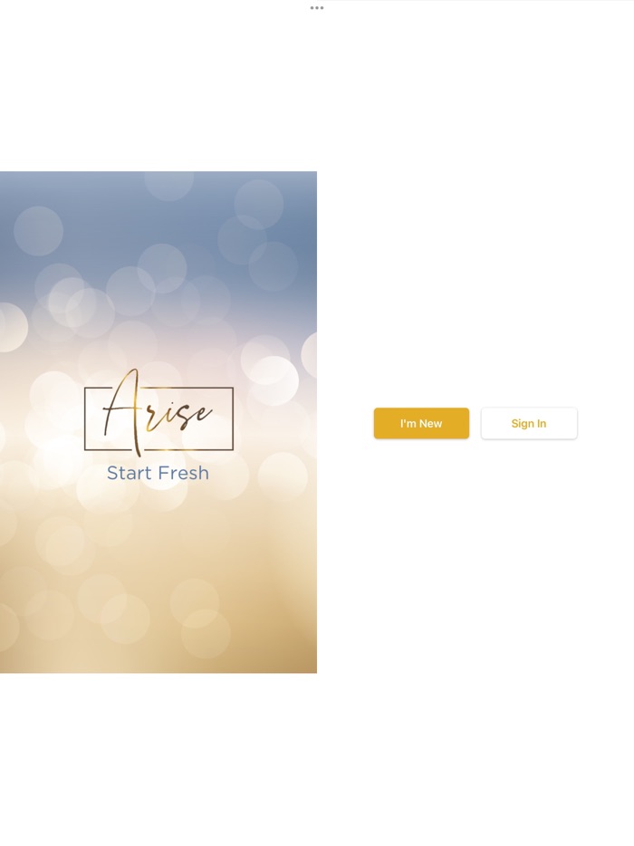 Arise and Start Fresh