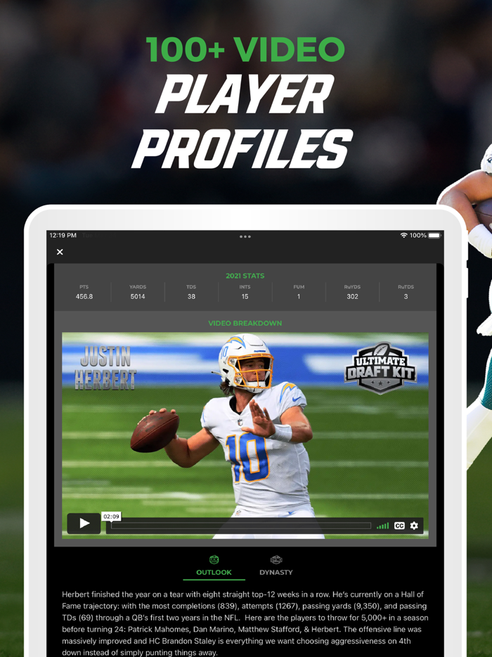 Fantasy Football Draft Kit UDK