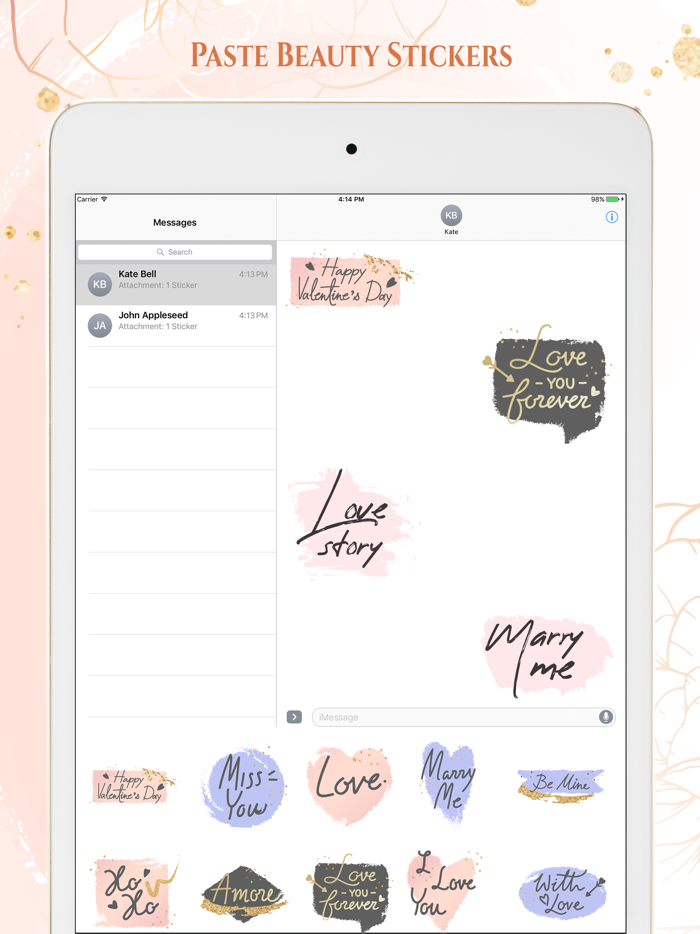 Pastel Stickers Beauty