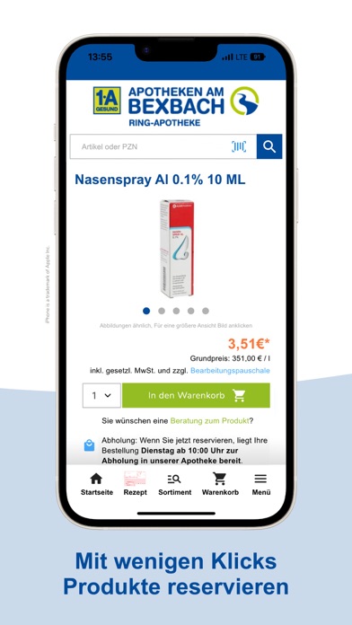 Ring-Apotheke Bexbach Screenshot