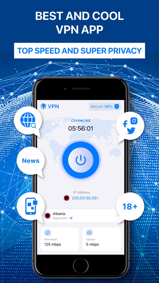 #1. Solamber VPN Security Proxy (iOS) 由: SOL AMBER GROUP