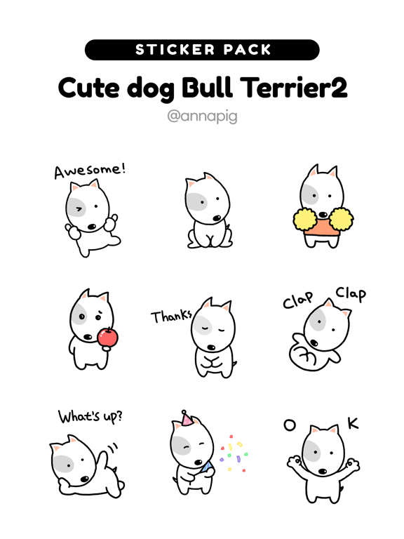 Screenshot #4 pour Cute dog Bull Terrier2