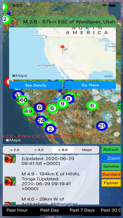 Instant USGS Earthquake Lite Screenshot