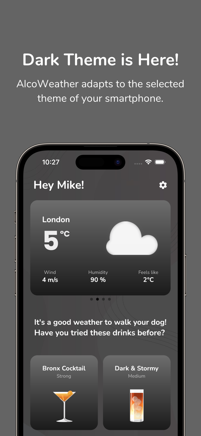 AlcoWeather - Weather and Drinks