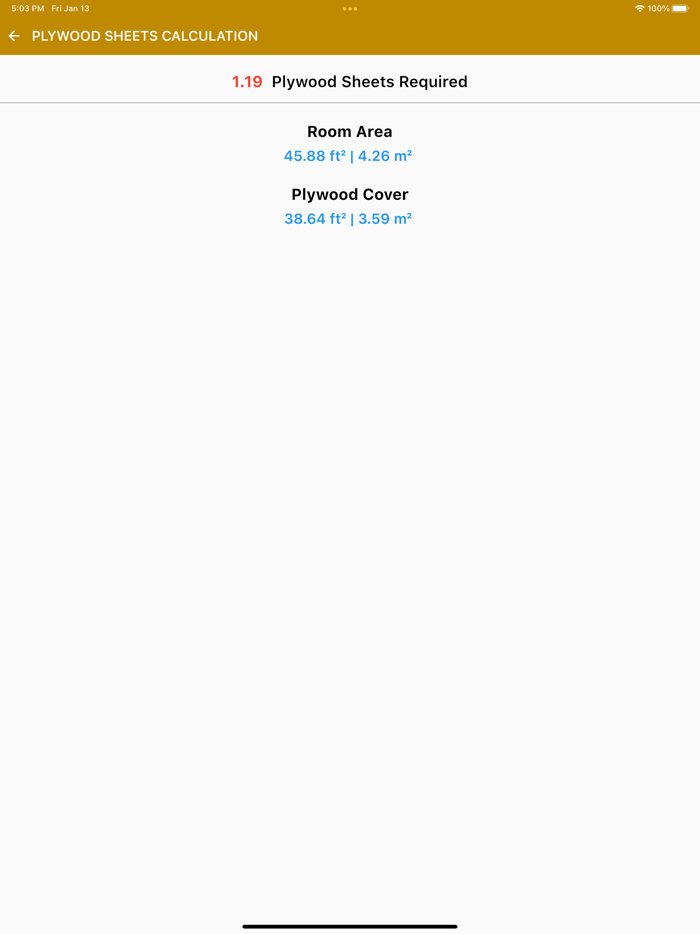 Plywood Sheets Calculator