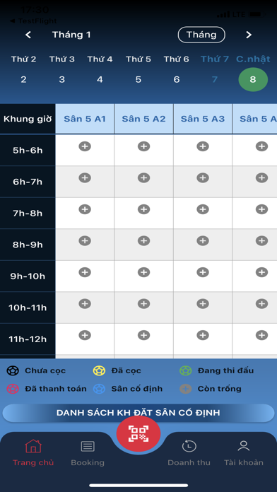 Quản Lý Sân Bóng Screenshot