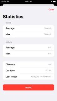 speedometer view iphone screenshot 3