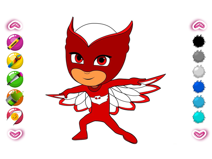 Mask Heroes Coloring Book