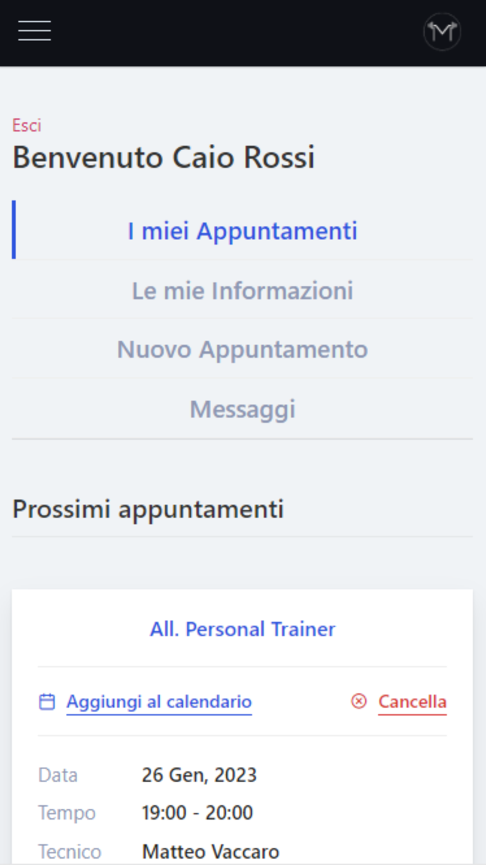 MATTEO VACCARO - TRAINER