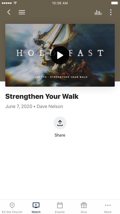K2 the Church App Screenshot