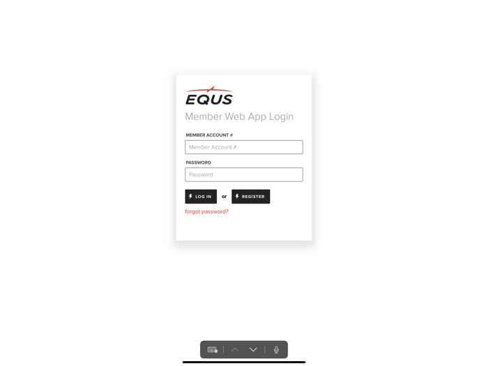 EQUS member app