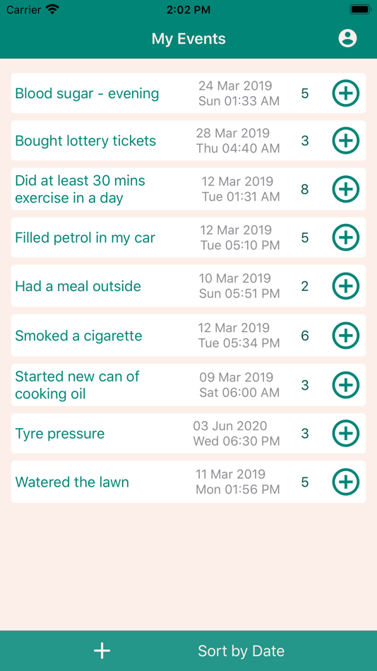 #2. Quick Event Logger (iOS) 来自: Yogesh Buradkar