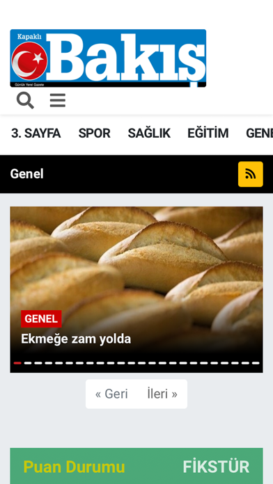 Kapaklı Bakış Gazetesi Screenshot